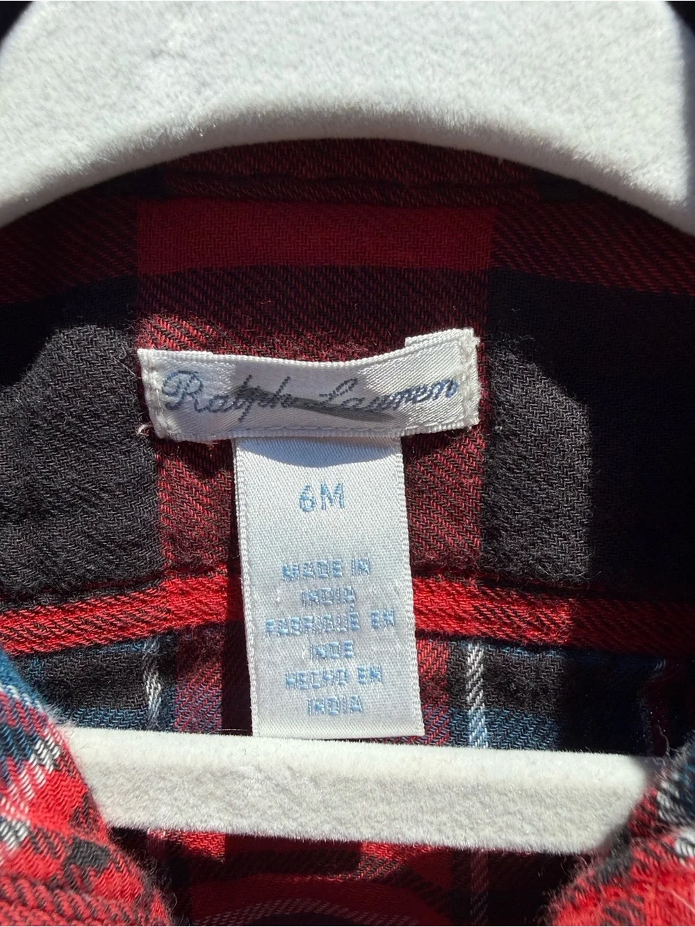 Ralph Lauren Plaid Flannel Shirt Jacket Baby